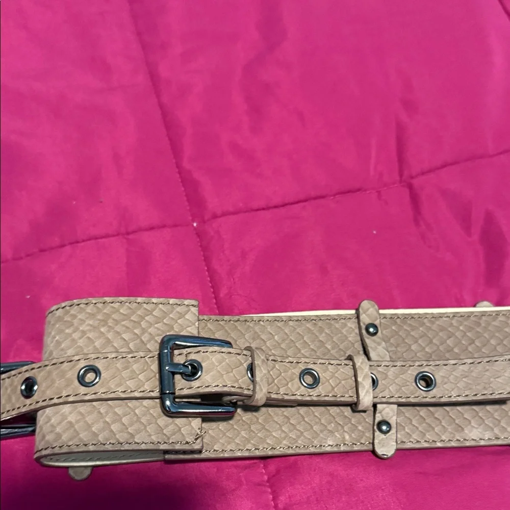 Kenneth Cole Tan Woven Leather Belt
